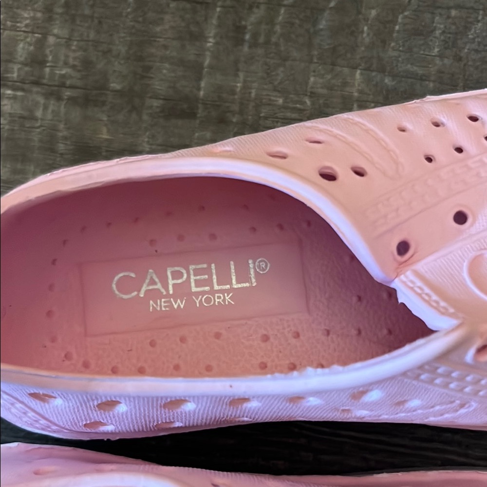 Capelli of New York Kids Pink Slip-On Perforated Water Shoes with White Toe - Picture 2 of 8